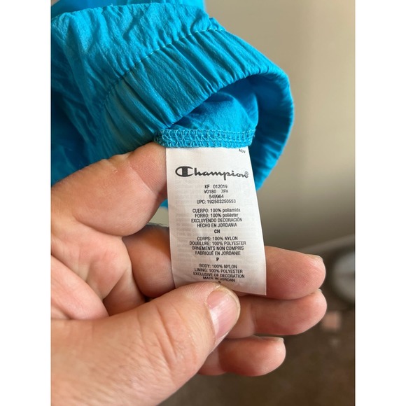 Champion Half Zip‎ Lightweight Hooded Windbreaker Jacket - Mens Small - Picture 6 of 9